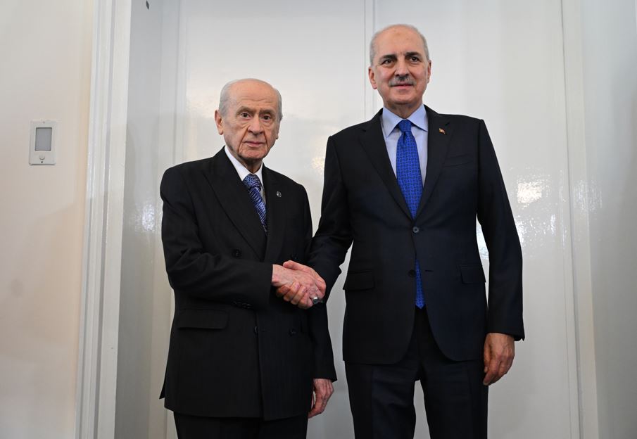 Tbmm Başkanı Kurtulmuş, Mhp Genel Başkanı Bahçeli'yi Ziyaret Etti1
