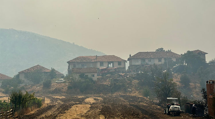 Uşak'ta Çıkan Orman Yangınına Müdahale Sürüyor