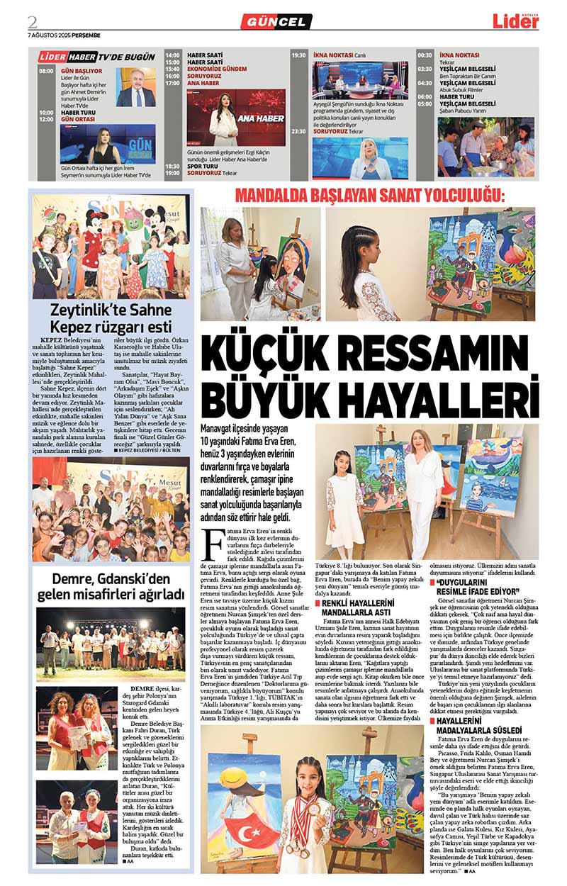 7 A Ğ U S T O S 2025 L İ D E R G A Z E T E A N T A L Y A 2