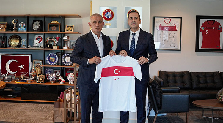 Başkan Perçin’den T F F Başkanı Hacıosmanoğlu’na Ziyaret