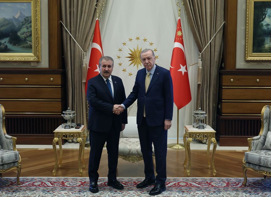 Cumhurbaşkanı Erdoğan, Bbp Genel Başkanı Mustafa Destici