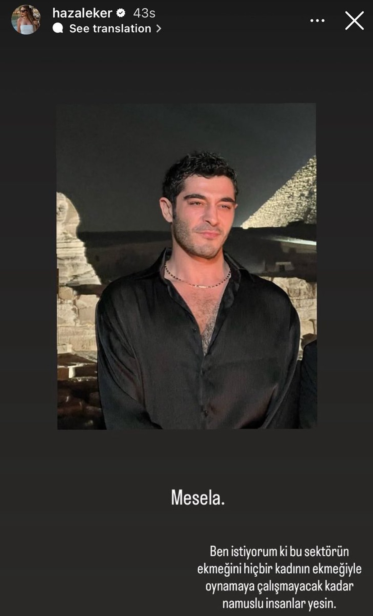 Hazal Eker’den Burak Deniz’e Imalı Gönderme1