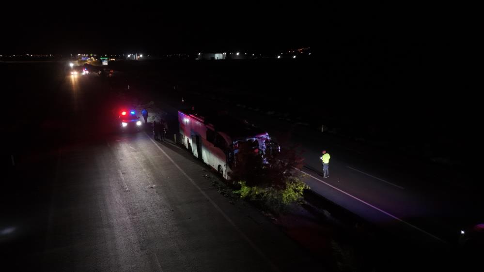 Kayseri'de Yolcu Otobüsü Kaza Yaptı