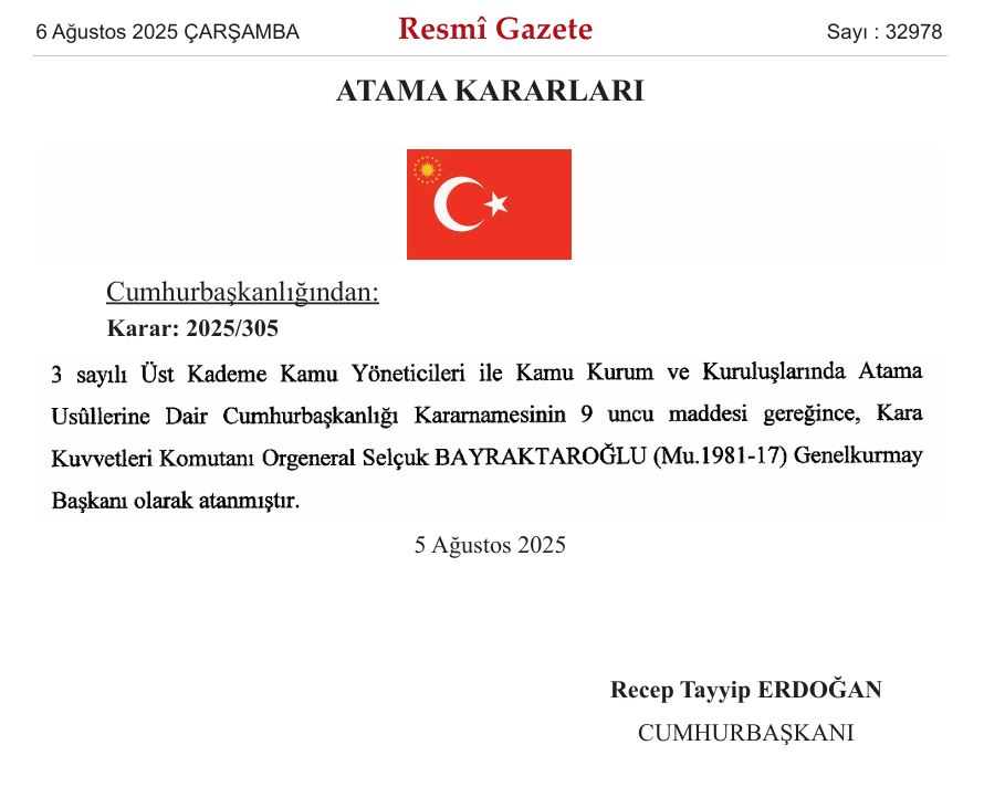 Yaş Terfi Ve Atama Listesi