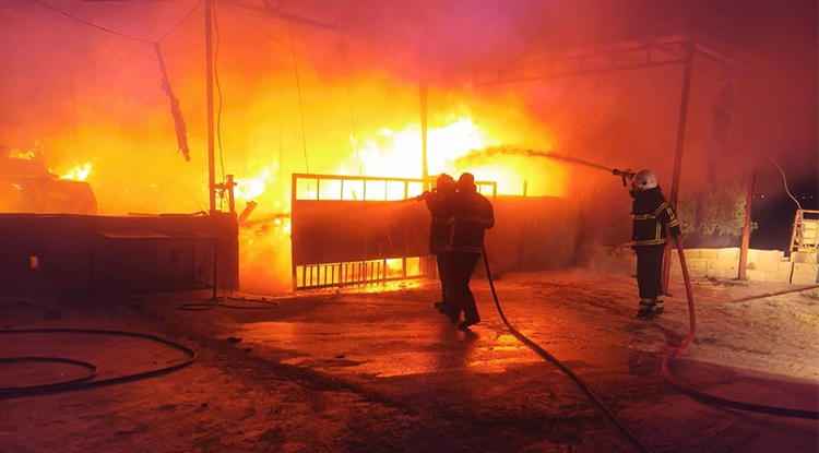 Antakya'da Samanlıkta Çıkan Yangın Söndürüldü