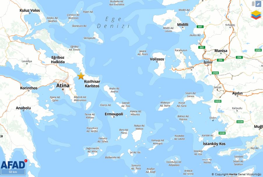 Ege Denizi5,1Deprem