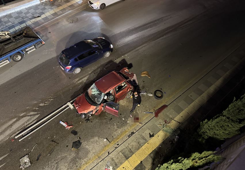 Ankara’da Bir Otomobil Köprüden Uçtu1