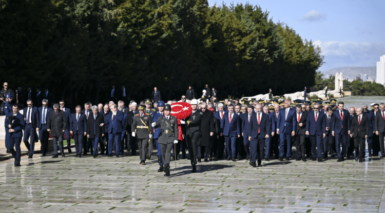 Erdoğan Başkanlığındaki Devlet Erkanı Anıtkabir'i Ziyaret Etti1