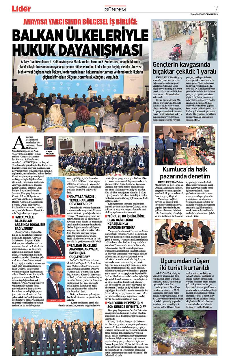 15 K A S I M 2025 L İ D E R G A Z E T E A N T A L Y A 7