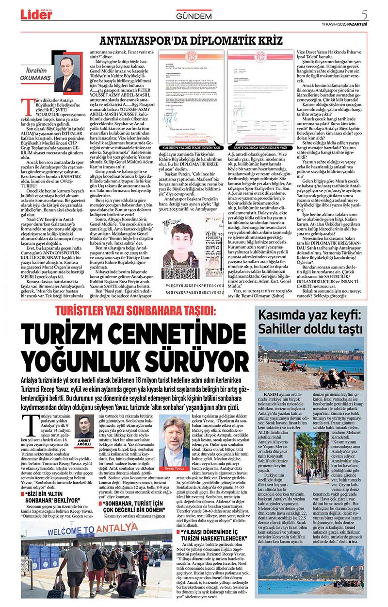 17 K A S I M 2025 L İ D E R G A Z E T E A N T A L Y A 5