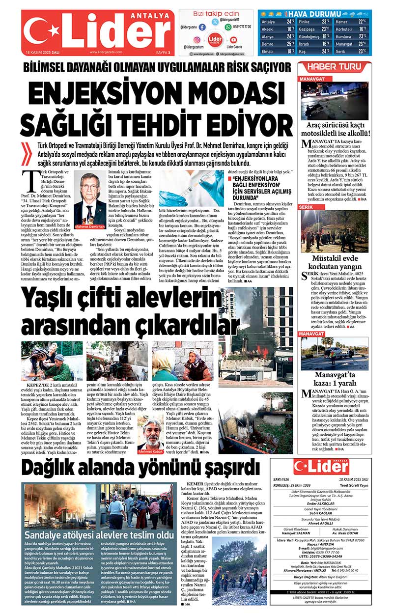 18 K A S I M 2025 L İ D E R G A Z E T E A N T A L Y A 3