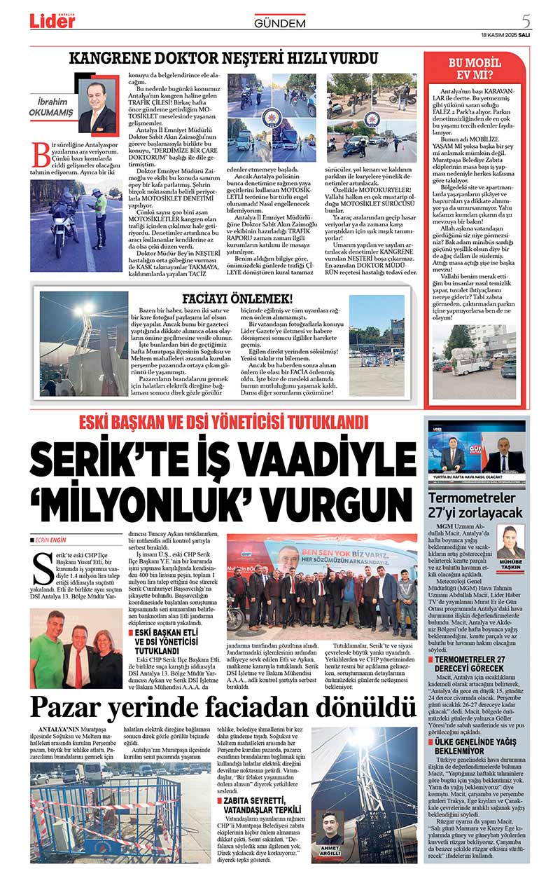 18 K A S I M 2025 L İ D E R G A Z E T E A N T A L Y A 5