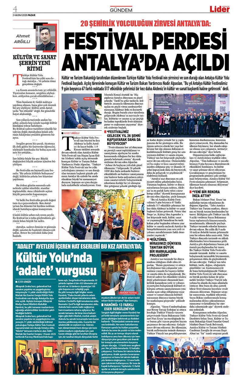 2 K A S I M 2025 L İ D E R G A Z E T E A N T A L Y A 4