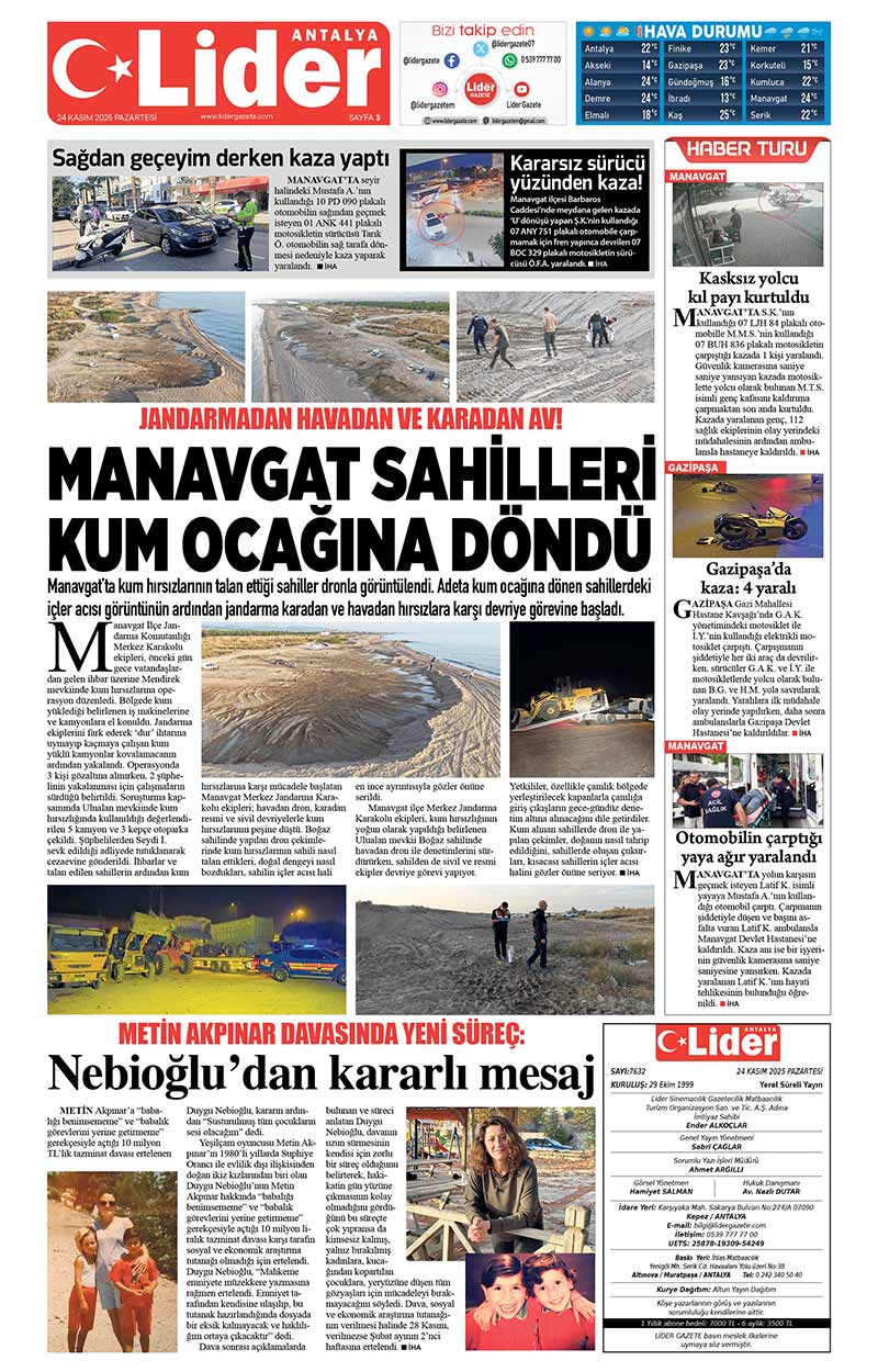 24 K A S I M 2025 L İ D E R G A Z E T E A N T A L Y A 3