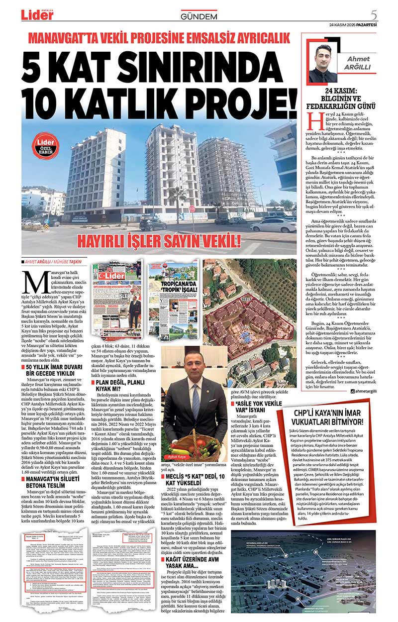 24 K A S I M 2025 L İ D E R G A Z E T E A N T A L Y A 5