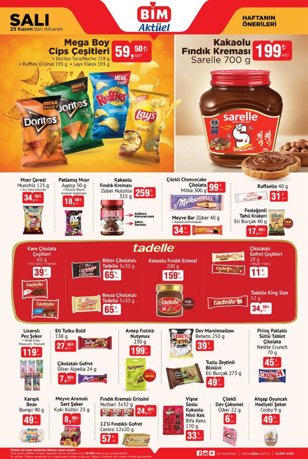 25 Kasım 2025 B İ M Aktüel Kataloğu B İ M’de Hangi Ürünler Indirimde