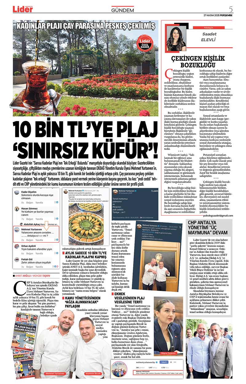 27 K A S I M 2025 L İ D E R G A Z E T E A N T A L Y A 5