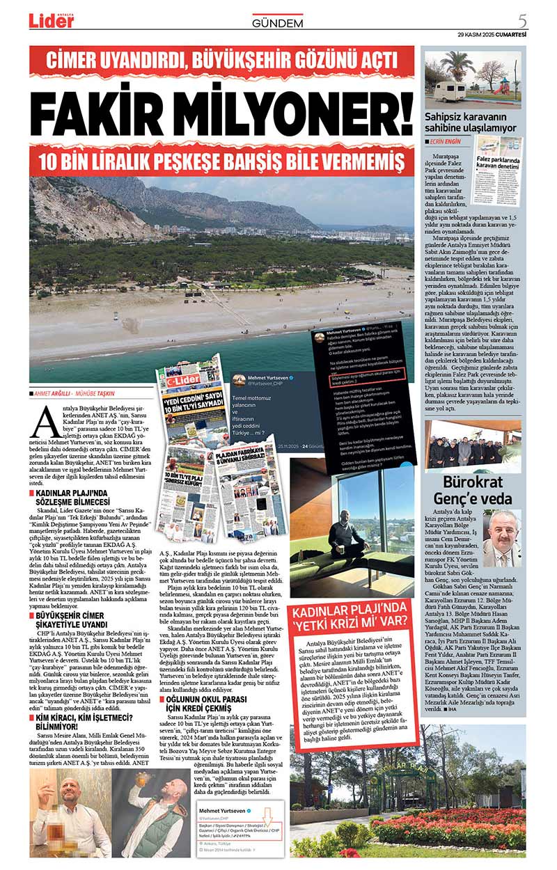 29 K A S I M 2025 L İ D E R G A Z E T E A N T A L Y A 5