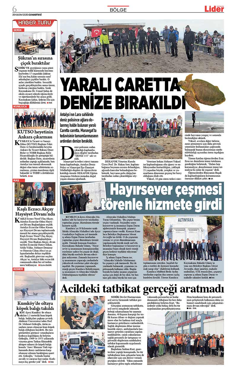 29 K A S I M 2025 L İ D E R G A Z E T E A N T A L Y A 6