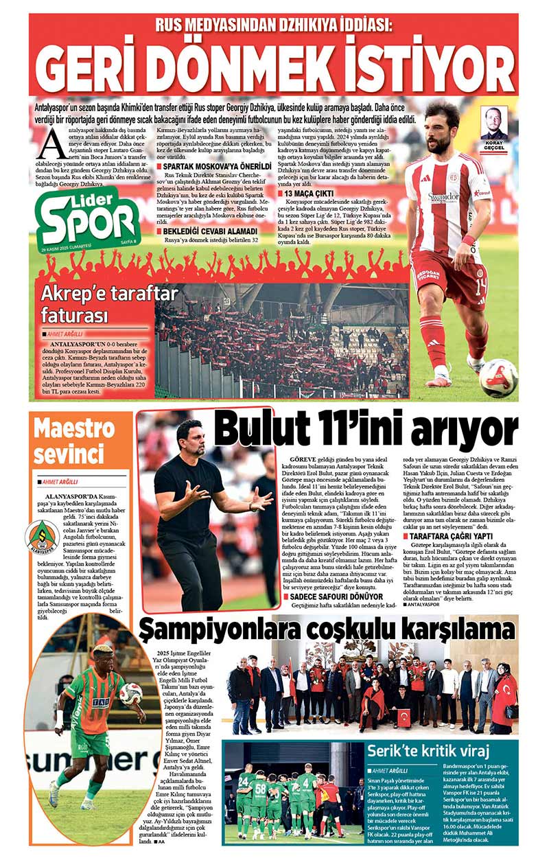 29 K A S I M 2025 L İ D E R G A Z E T E A N T A L Y A 8