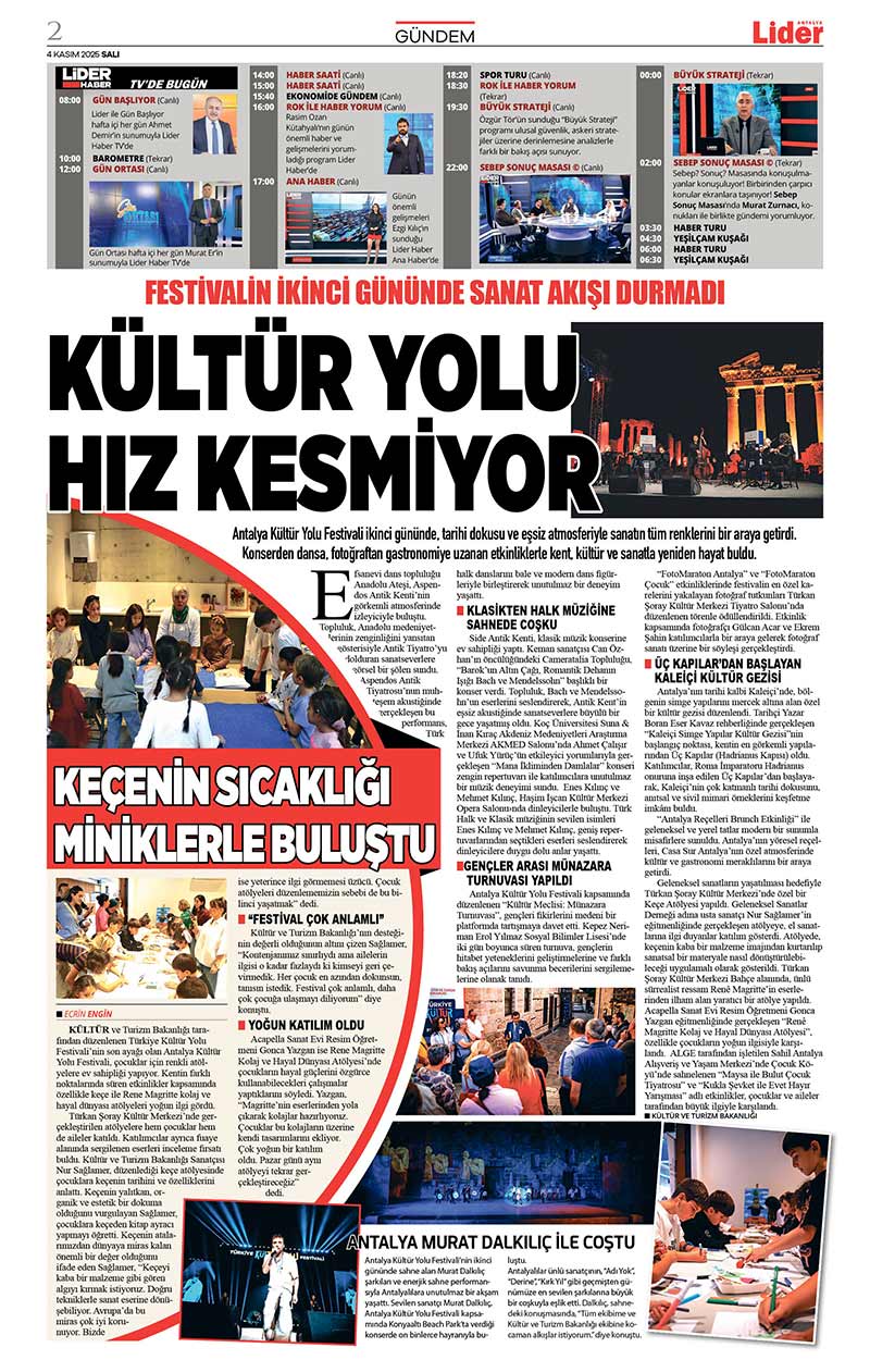 4 K A S I M 2025 L İ D E R G A Z E T E A N T A L Y A 2