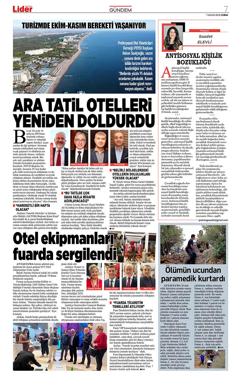 7 K A S I M 2025 L İ D E R G A Z E T E A N T A L Y A 7