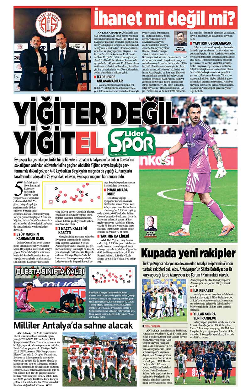 7 K A S I M 2025 L İ D E R G A Z E T E A N T A L Y A 8