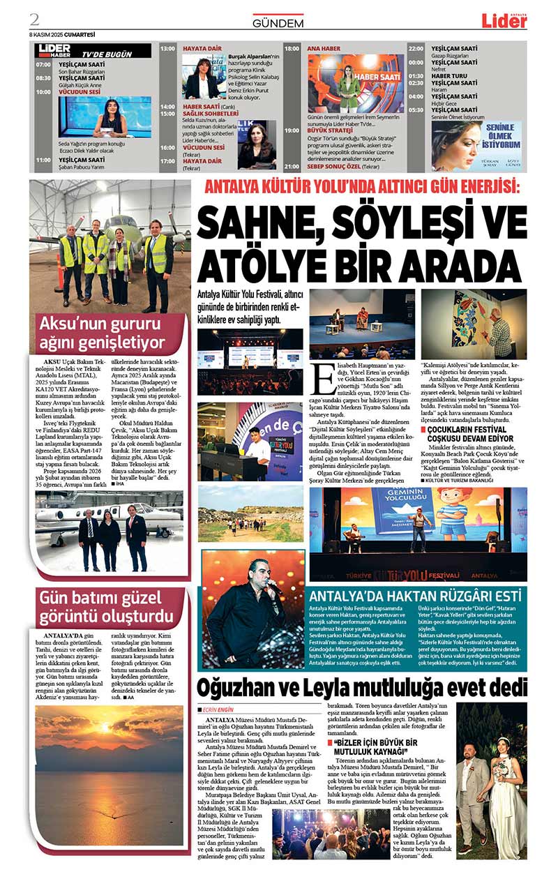 8 K A S I M 2025 L İ D E R G A Z E T E A N T A L Y A 2