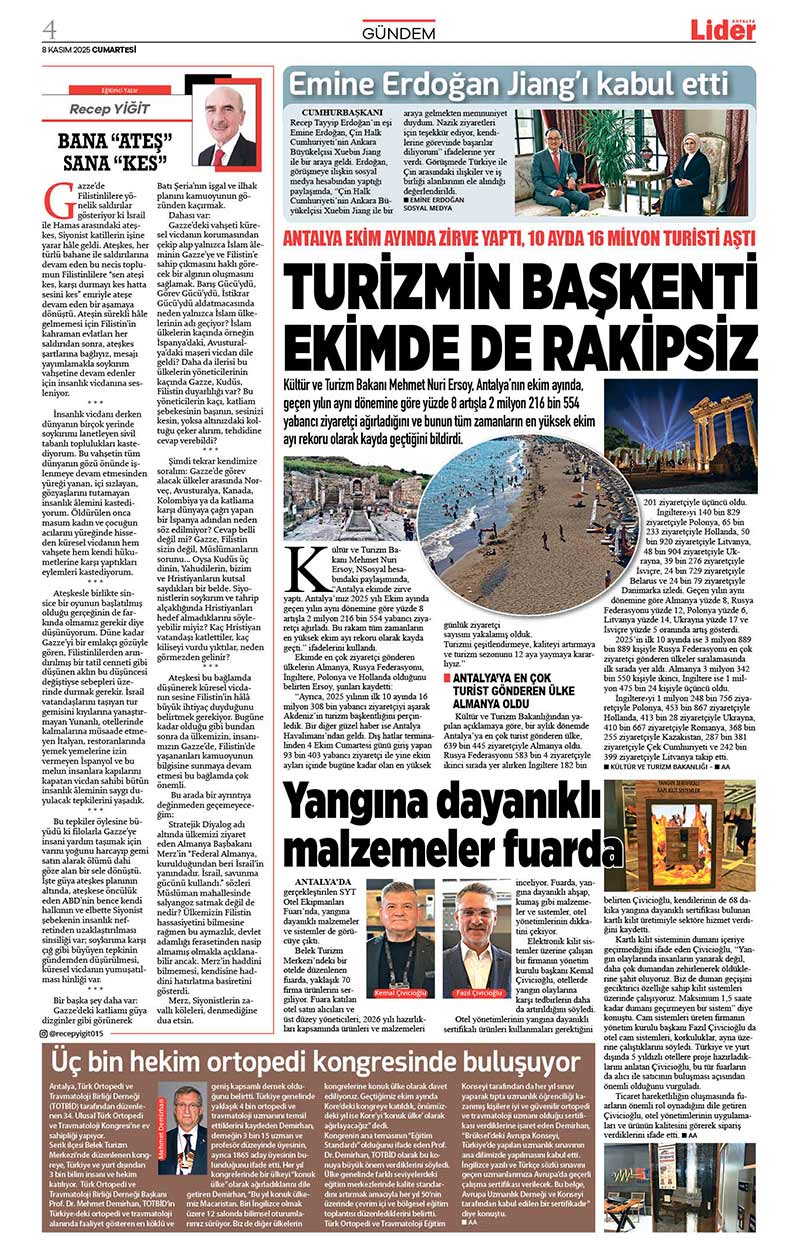 8 K A S I M 2025 L İ D E R G A Z E T E A N T A L Y A 4