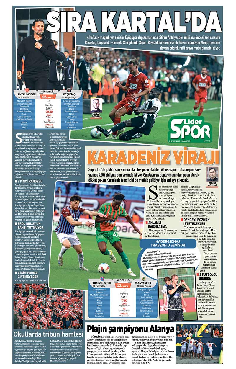 8 K A S I M 2025 L İ D E R G A Z E T E A N T A L Y A 8