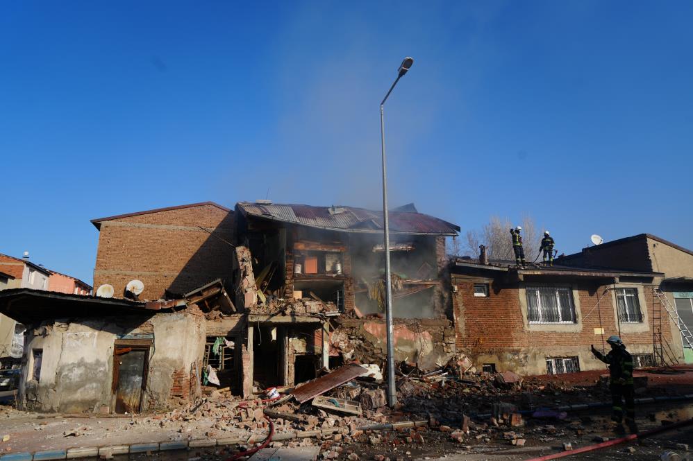 Erzurum'da Doğulgaz Patlamasi