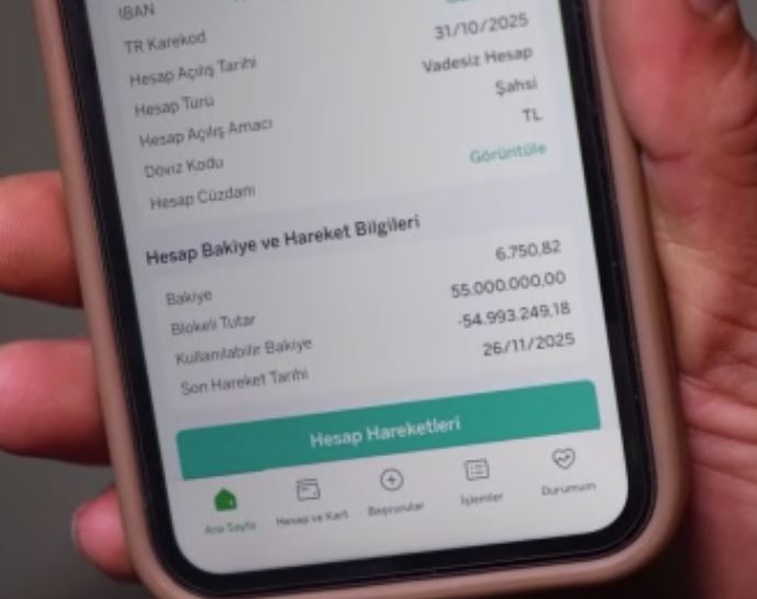 Hesabına 55 Milyon Yattı