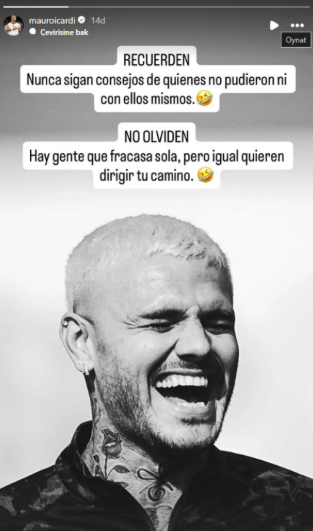 Mauro Icardi'den Kafa Karıştıran Paylaşım Yazdığı Not Dikkat Çekti