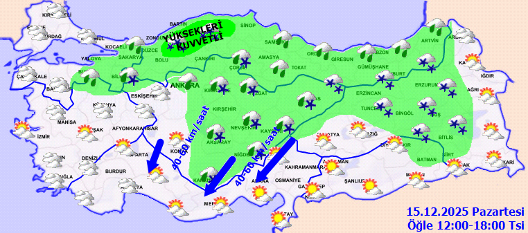 15 Aralık Hava Durumu-1