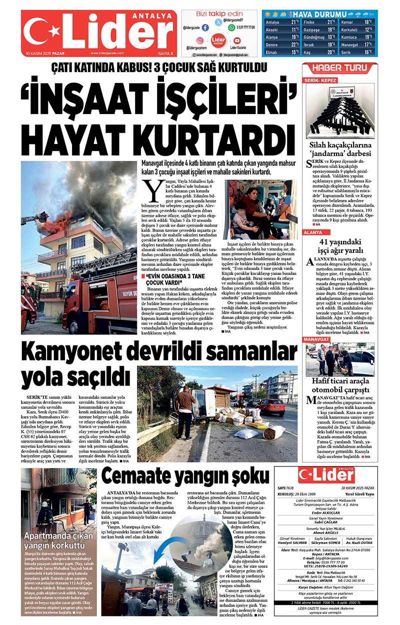 30 K A S I M 2025 L İ D E R G A Z E T E A N T A L Y A 3