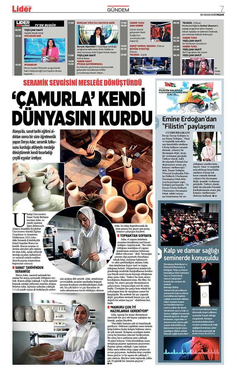 30 K A S I M 2025 L İ D E R G A Z E T E A N T A L Y A 7