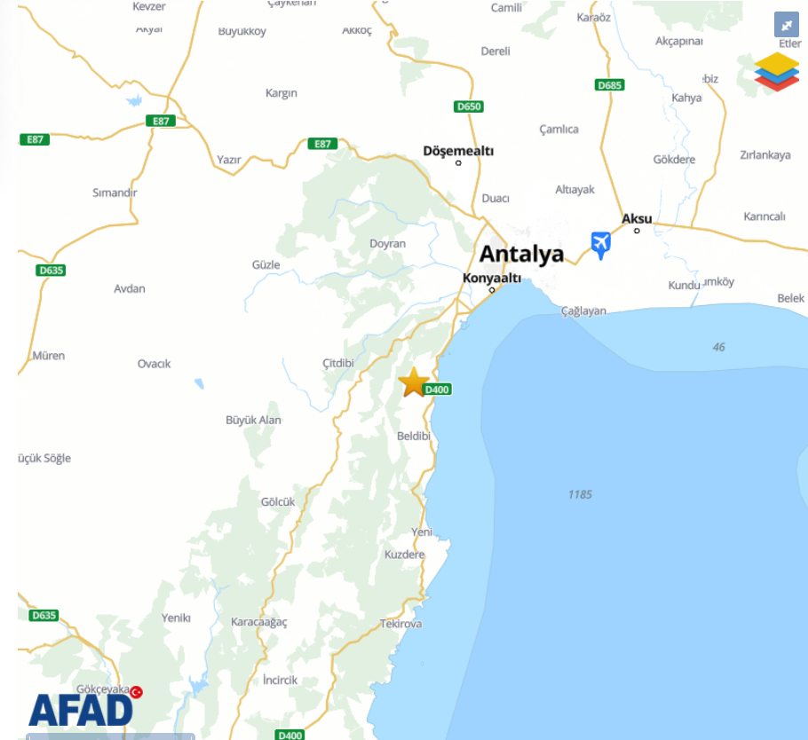 Antalyakonyaaltıdeprem