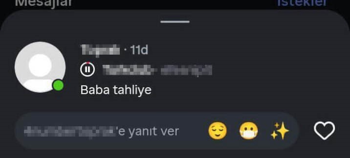 Baba Tahlşye Mesajı