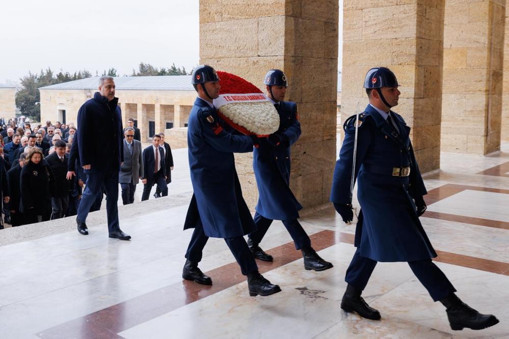 Bakan Fidan, Büyükelçilerle Anıtkabir'i Ziyaret Etti2