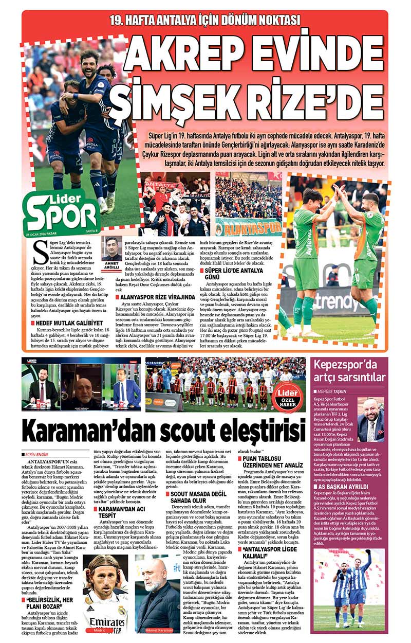 25 O C A K 2026 L İ D E R G A Z E T E A N T A L Y A 8