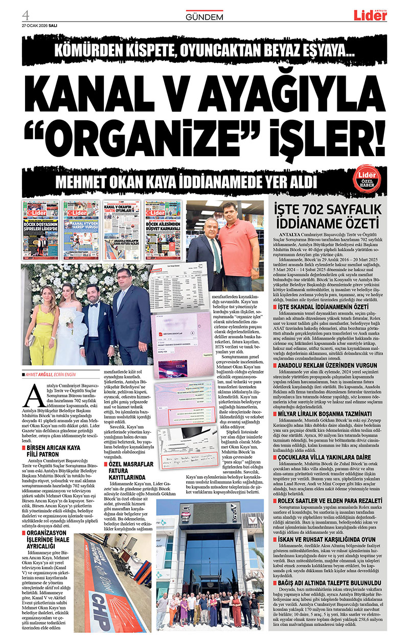 27 O C A K 2026 L İ D E R G A Z E T E A N T A L Y A 4