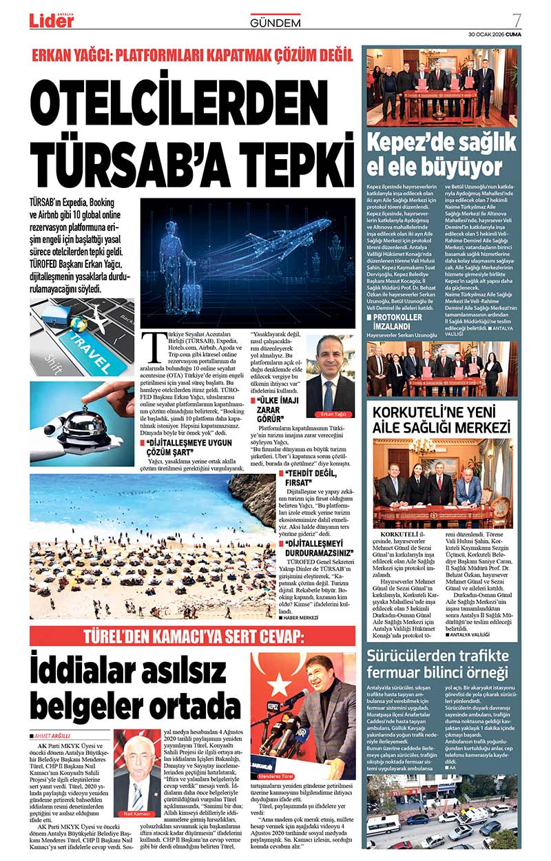 30 O C A K 2026 L İ D E R G A Z E T E A N T A L Y A 7