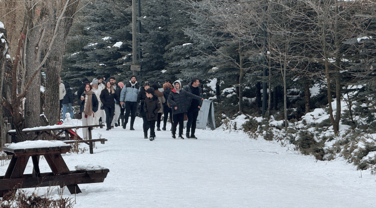 Karagöl Tabiat Parkı Karda Vakit Geçirmek Isteyenleri Ağırladı1