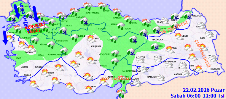 22 Şubat Hava Durumu1