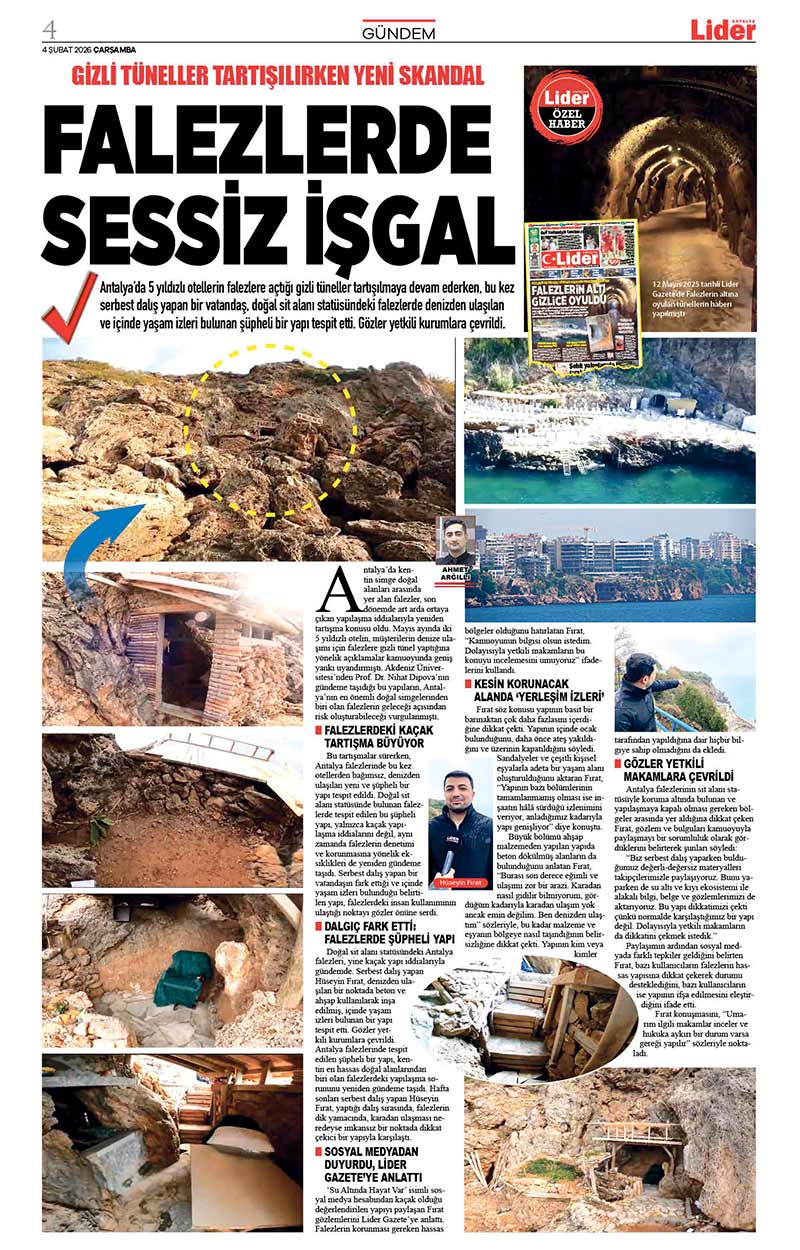 4 Ş U B A T 2026 L İ D E R G A Z E T E A N T A L Y A 4