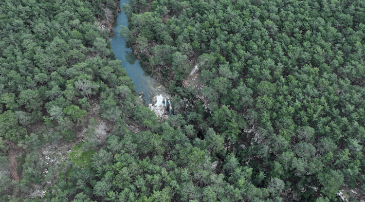 Antalya'daki Güver Şelalesi Yağışlarla Yeniden Canlandı1