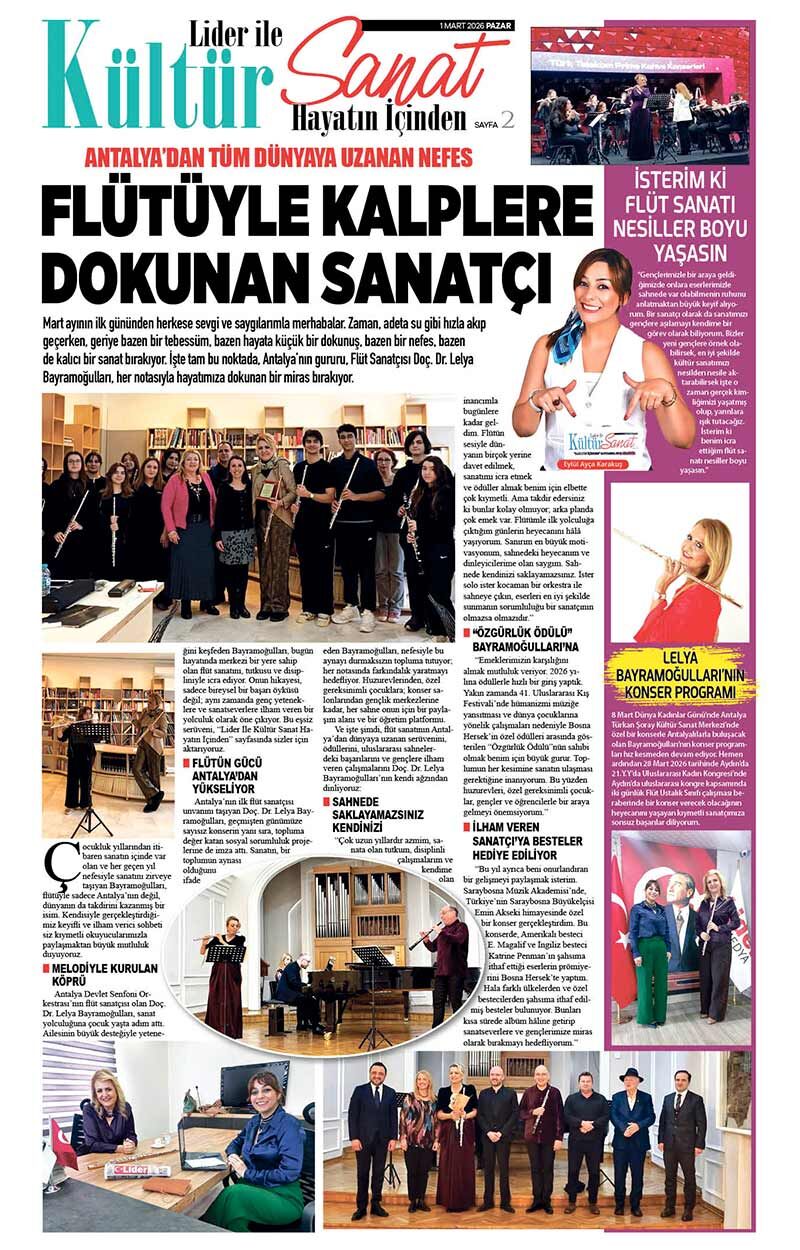 1 M A R T 2026 L İ D E R G A Z E T E A N T A L Y A 2