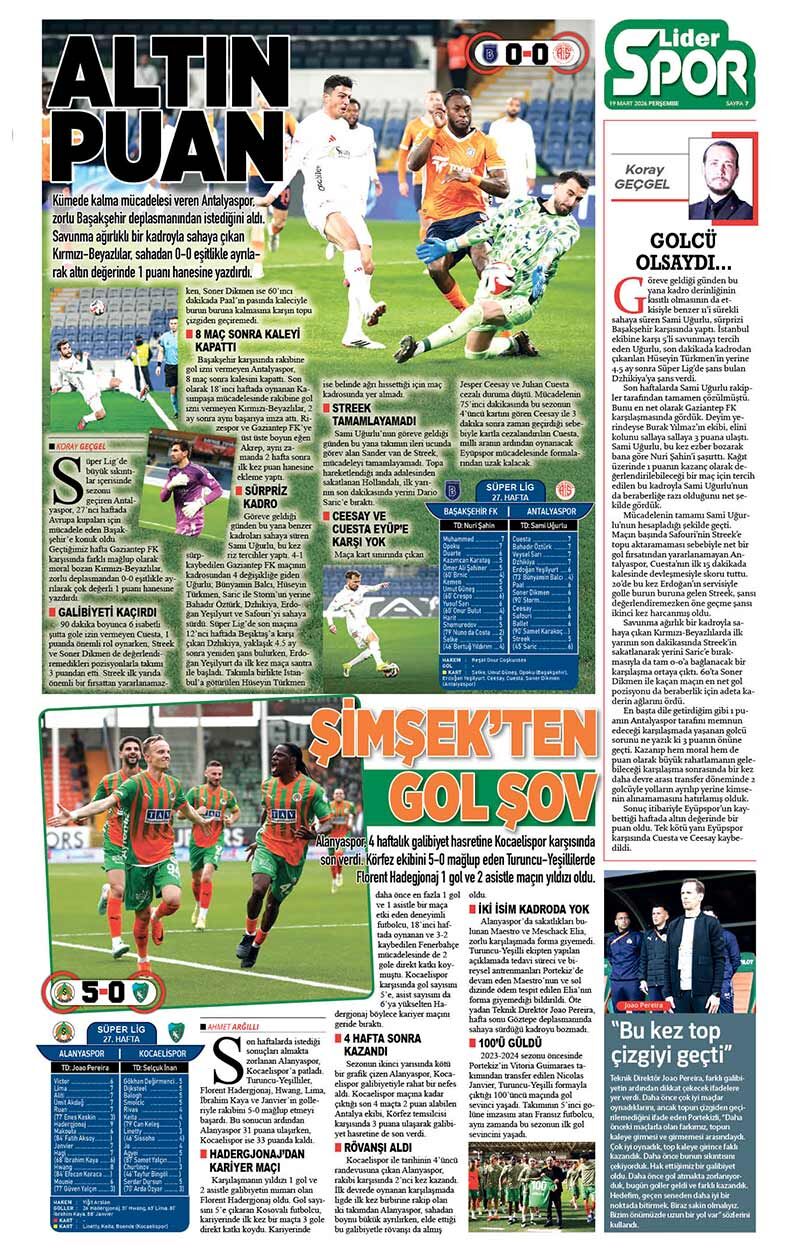 19 M A R T 2026 L İ D E R G A Z E T E A N T A L Y A 7