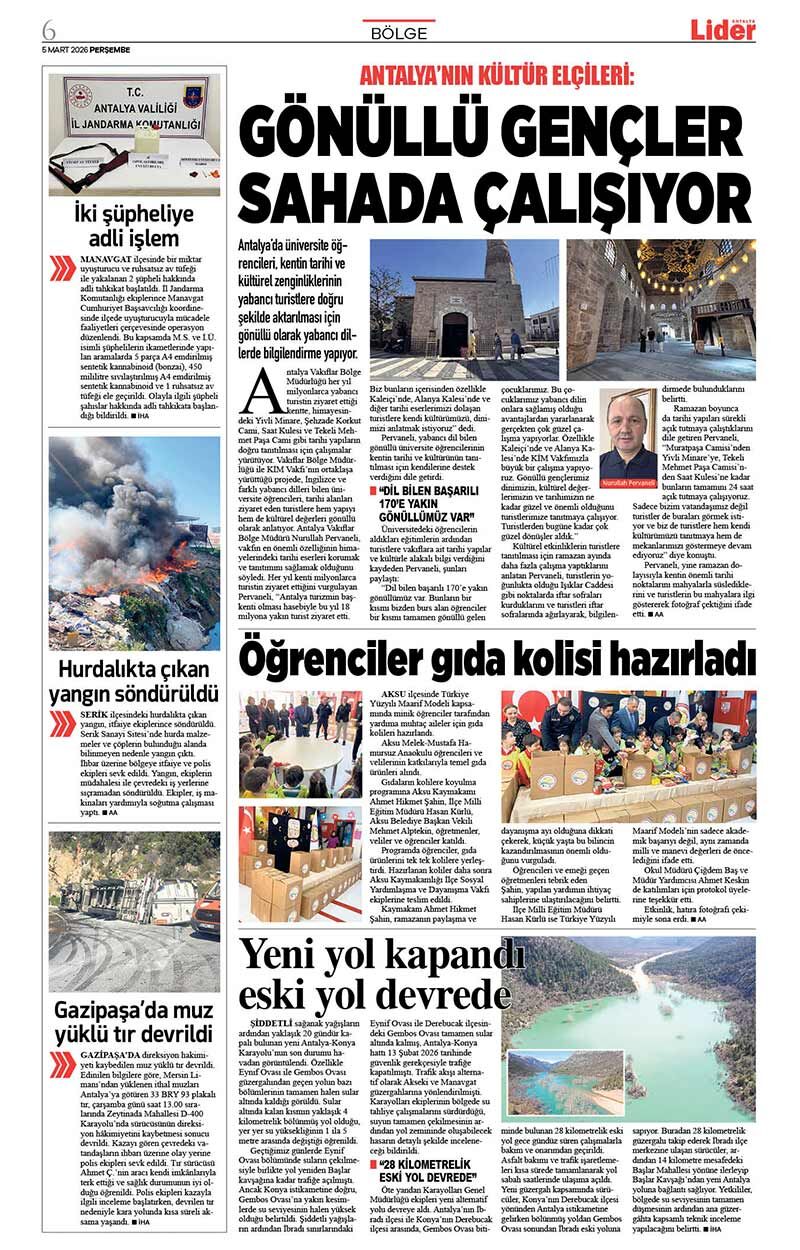 5 M A R T 2026 L İ D E R G A Z E T E A N T A L Y A 6