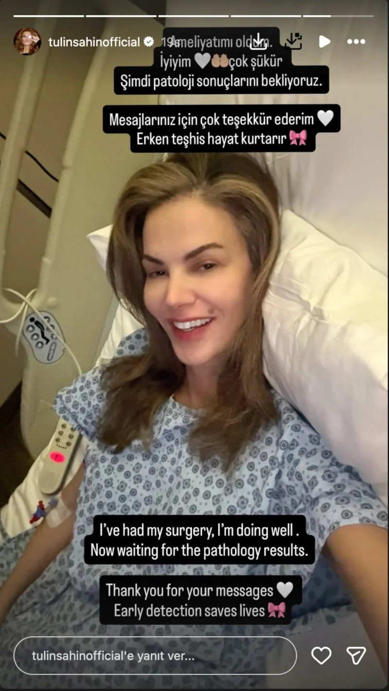 Manken Tülin Şahin Ameliyat Oldu